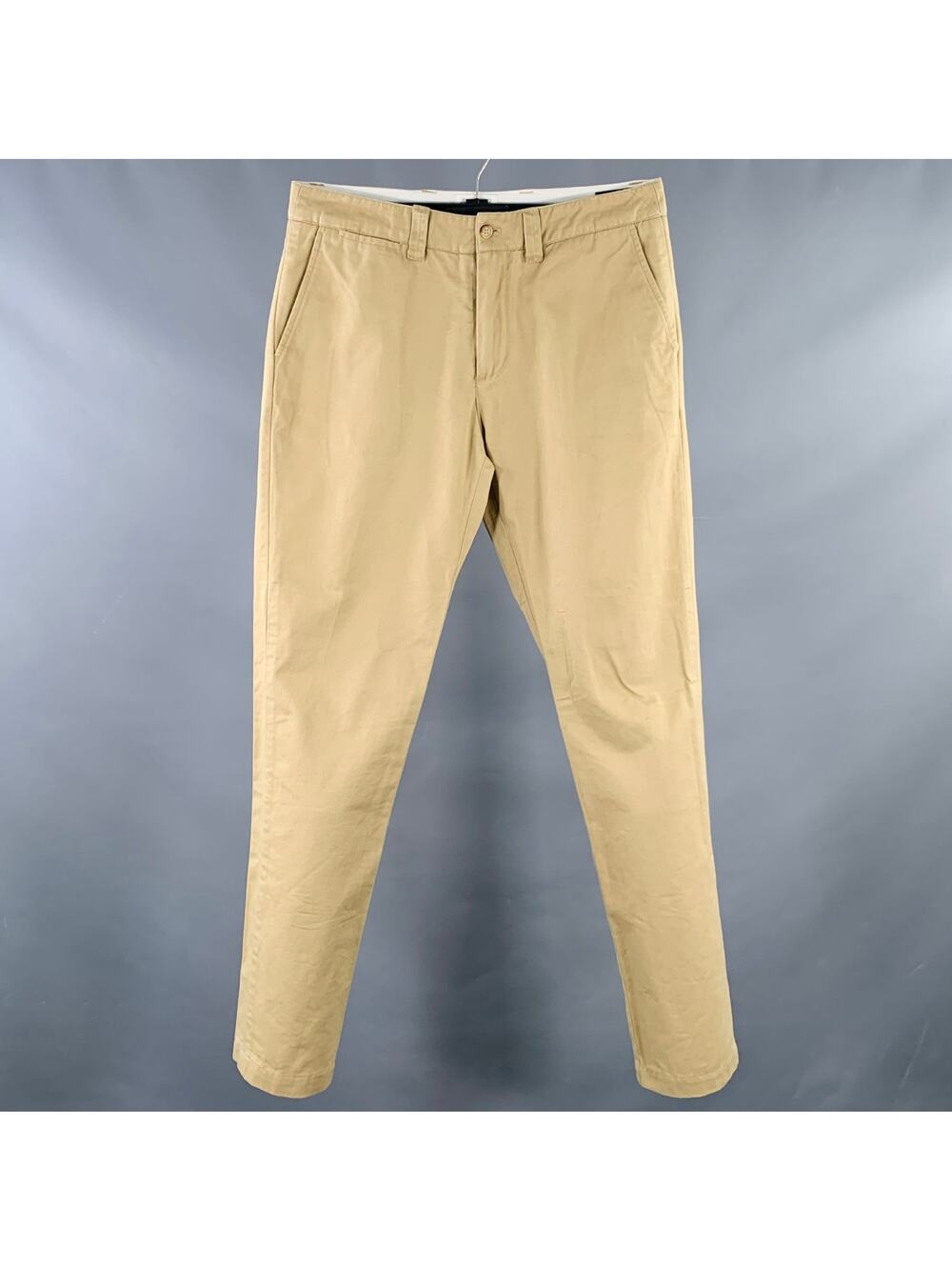 SATURDAYS NYC Size 33 Tan Nylon Flat Front Casual Pants